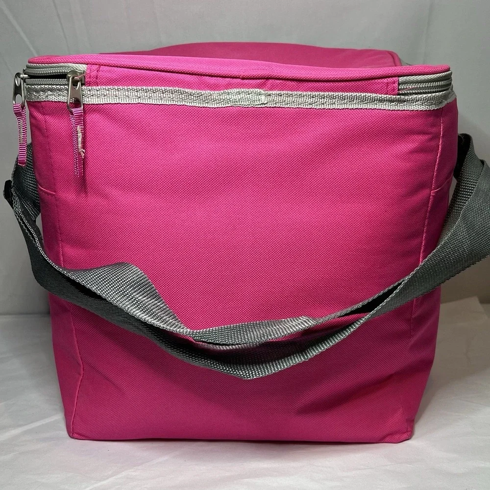 Arizona Blue Arctic Pak Insulated Lunch Bag  XLarge Zippered Shoulder Strap Pink